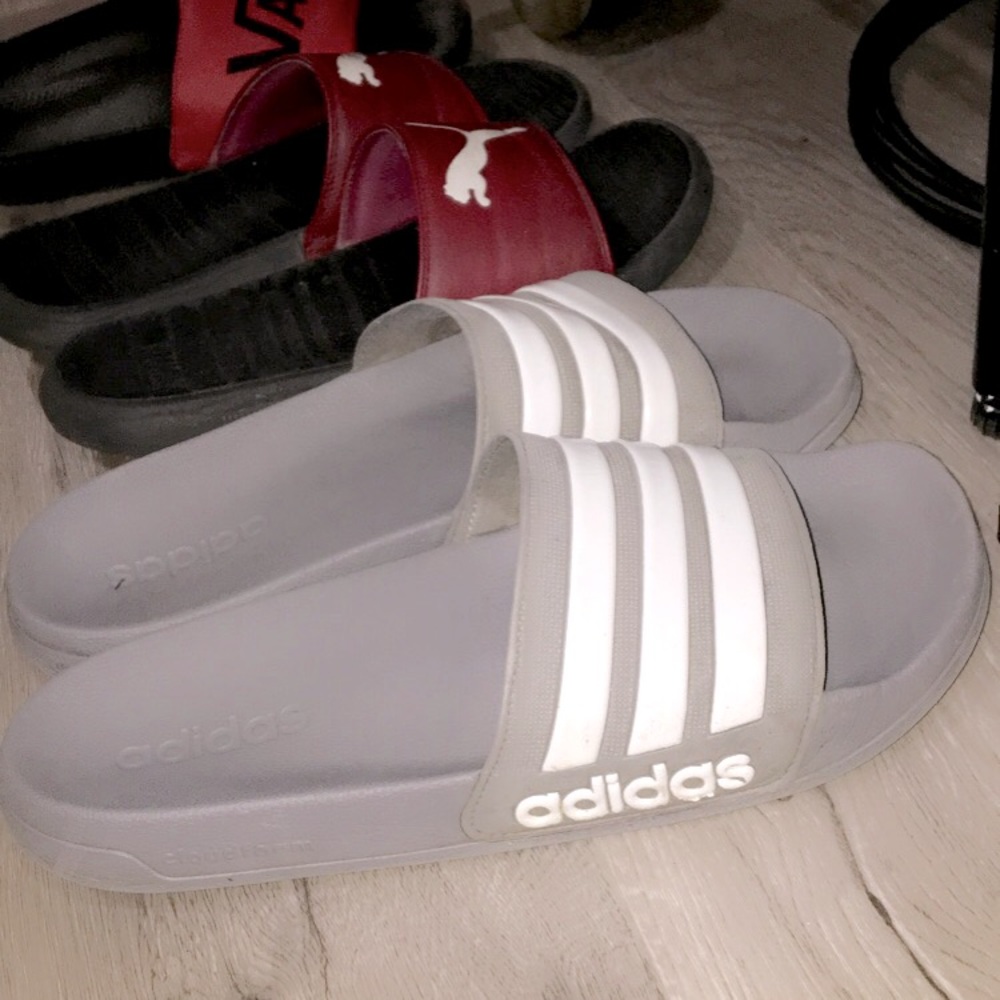 Few pars of slides-Vans,Puma,Adidas good condition